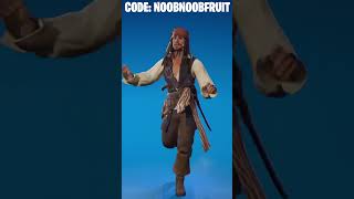 SPARROW RUN Emote Showcase ft Jack Sparrow  Fortnite shorts [upl. by Mok]