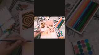 recreating pinterest moodboard brown painting youtubeshorts easy drawing pintrestinspired [upl. by Busch]