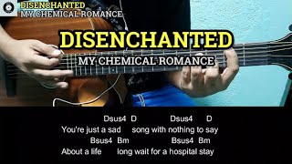 Disenchanted  My Chemical Romance  Guitar Chords and Lyrics with tabs  Guitar Tutorial [upl. by Otrebtuc50]