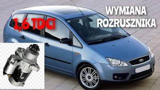 Jak wymienić rozrusznik Focus Cmax 16 TDCI Ford wymiana rozrusznika wyjąć demontaż cmax [upl. by Sheng]