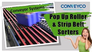 Pop Up Sorter amp Strip Belt Sorter  Conveyor [upl. by Ettenor]