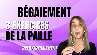 BÉGAIEMENT  3 EXERCICES DE RESPIRATION AVEC LA PAILLE [upl. by Aleekat]