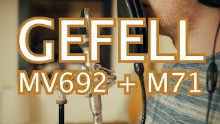 Gefell MV692  M71 Capsule  Microphone Demo [upl. by Eittak566]