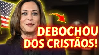 KAMALA HARRIS DEBOCHOU DE CRISTÃOS EM COMÍCIO E CAIU IMEDIATAMENTE NAS PESQUISAS VEJA O ABSURDO [upl. by Garda463]