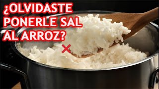 ❤ ¿TE OLVIDASTE DE PONERLE SAL AL ARROZ SOLUCIONALO ASI [upl. by Ennovahc337]