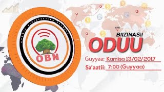 Oduu Biiznasii Guyyaa Saaatii 700 OBN Onkololeessa 14 2017 [upl. by Harts137]