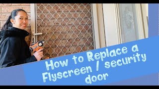 DIY Fly screen Replacement  Security Door [upl. by Eisoj]