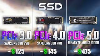 SSD PCIe 50 vs PCIe 40 vs PCIe 30 Loading Games [upl. by Atiuqihs]