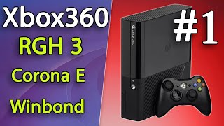 1 تعديل جهاز الإكسبوكس Xbox 360 Slim E Corona Winbond RGH3 [upl. by Kermit]