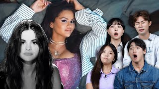 Koreans React to Selena Gomez For The First Time Lose You To Love me Single Soon  KATCHUP [upl. by Areta]