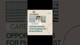 Career Opportunities for Pharmacists in Australia  Become Pharmacists in Australia [upl. by Gilligan]