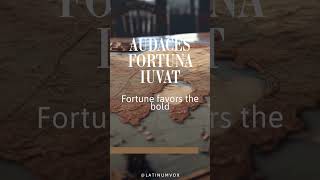 Fortune Favors the Bold Audaces Fortuna Iuvat [upl. by Nnairahs]