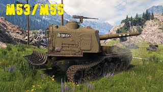 World of Tanks M53M55  4 Kills 4K Damage [upl. by Ilysa]