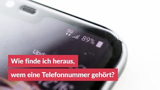 Wie finde ich heraus wem eine Telefonnummer gehört [upl. by Anihsit]