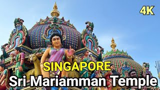 Singapore Sri Mariamman Temple Tour  The Famous Hindu Temple in Singapore  Mariamman Temple [upl. by Tiernan]