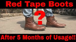 Bond Street by Red Tape Boots Brown  After 5 months of usage [upl. by Constantin]