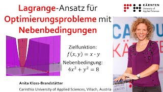 LagrangeOptimierung mit Nebenbedingung  anschaulich erklärt [upl. by Hendon987]