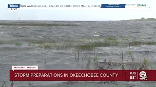 Okeechobee County sees whipping winds from Hurricane Helene [upl. by Magdalen]