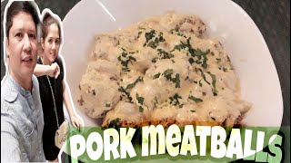 pork meatballs with creamy mushroom sauce [upl. by Apgar665]