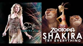 Happy Anniversary Zootopia Every Spark  Shakira amp Taylor Swift Mixed Mashup [upl. by Cindra]