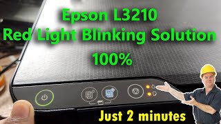 Epson L3210 red light blinking solution  how to epson l3210 printer solution [upl. by Spohr]