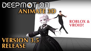 DeepMotion Roblox amp Vroid Support  Version 35 Release  AI Motion Capture [upl. by Nwahsiek550]