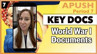 APUSH Period 7 WW1 Key Documents [upl. by Jurkoic]