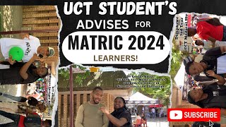 UCT STUDENT’S advises  MATRIC 2024 learners  Medical Students  HAPG student  Get 7 Distinctions [upl. by Colby]