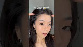 How to layer your makeup on a hot day makeuptrends makeuplayer shorts summermakeup [upl. by Eniarrol504]