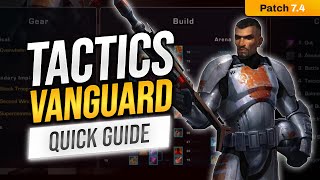 Tactics Vanguard Quick SWTOR PVP Guide  STILL WORKS FOR PATCH 75 [upl. by Mich2]