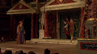 Locked out  The Comedy of Errors 2014  Act 3 Scene 1  Shakespeares Globe [upl. by Eiser]