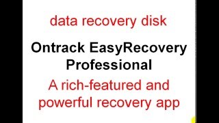 data recovery disk  Ontrack Easy Recovery Professional  powerful recovery app [upl. by Odlareg]