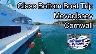 Beneath the Waves  Life beneath the waves of n a Glass Bottom Boat from Mevagissey Harbour Cornwall [upl. by Atnaloj]