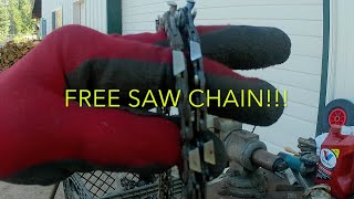 CHAINSAW CHAIN ON THE CHEAP [upl. by Modestia134]