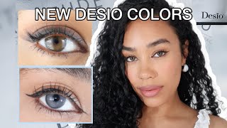 DESIO NEW LAUNCH Bold Grey amp Deep Brown Color Contacts on Brown Eyes  Discount [upl. by Edahc]