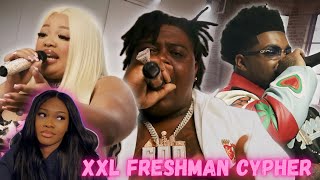 2024 XXL FRESHMAN CYPHER REACTION  BigXThaPlug Bossman Dlow amp Maiya The Don [upl. by Assilam573]