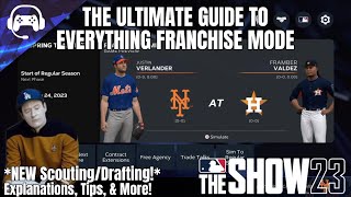 THE ULTIMATE GUIDE TO EVERYTHING FRANCHISE MODE ON MLB THE SHOW 2324 [upl. by Aurea]