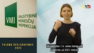 Pajamų deklaravimas 2022 ką reikia žinoti [upl. by Gladwin]