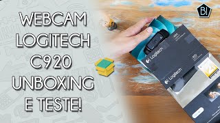 LOGITECH C920  A MELHOR WEBCAM ATUALMENTE UNBOXING E IMPRESSÕES [upl. by Cynarra]