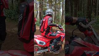 crf merah baru nongol shortvideo trabas trail [upl. by Rialb326]