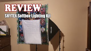 Review SKYTEX Softbox Lighting Kit 2023 [upl. by Imhsar]