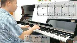 How to play quotOver and Overquot  Hướng dẫn piano  sheet free cho người mới chơi piano [upl. by Norton]