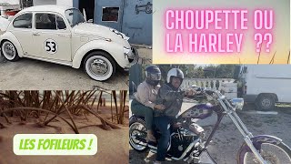 On prend Choupette la coccinelle ou la Harley  FAMILLE NOMADE EN CAR AMÉNAGÉ [upl. by Elnukeda816]