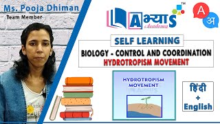 Hydrotropism Movement A  अ  Control And Coordination  Biology  abhyasonlinein [upl. by Adnwahsor]