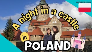 How to Go to ZAMEK CZOCHA from Wroclaw Poland and Spend a Night at the Haunted Castle [upl. by Nesnej]