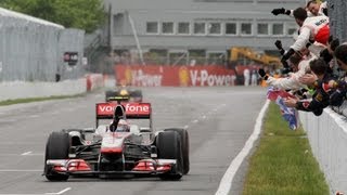 Jenson Button wins in Canada 2011 [upl. by Mountfort]