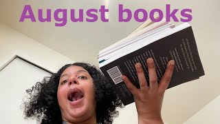 All the books I read in August 🫨📖 [upl. by Inot]