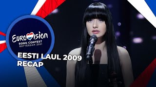 Eesti Laul 2009 Estonia  RECAP [upl. by Punke]