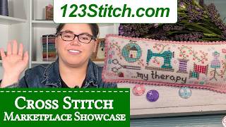 123Stitchcom  Cross Stitch Showcase for Needlework Marketplace 2024 on FlossTube [upl. by Duffie]