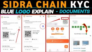 Sidra Chain KYC Blue Logo Full Explained  Sidra KYC Verification  Sidra কয়েন কবে আসছে মার্কেট এ। [upl. by Ayital218]